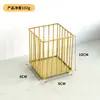 Soporte de Metal Dorado para Bolígrafos de Escritorio Soporte para Almacenamiento de Brochas de Maquillaje Soporte para Bolígrafos de Escritorio de Oficina Soporte para Cafetería