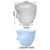 Molde de silicona para almacenamiento de posavasos faciales diy Resina epoxi cristal almacenamiento vela de aromaterapia taza decoración irregular fabricante
