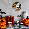 Decoración de Letrero de Madera del Día de Muertos Transfronterizo Halloween Letrero de Madera de Alta Gama Fiesta Festiva Calavera Personalización