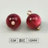Botones redondos perlados de colores 10MM para cheongsam, traje Tang, Hanfu, 12 colores disponibles, botones para camisa en stock para venta al por mayor
