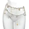 Corrente de Cintura Estrela do Mar Dourada Estilo Resort para Mulheres, Atmosfera Super Fada à Beira-Mar, Roupa para Sessão de Fotos, Acessórios Estilo Boho