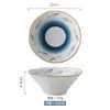 Tazón de Ramen Estilo Japonés de Cerámica para Uso Doméstico, Tazón de Sopa Creativo, Tazón de Arroz, Vajilla Tendencia de Cerámica para Fideos Instantáneos, Estilo Simple
