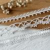 Accesorios de Encaje Blanco Solubles en Agua de Alta Calidad Hechos a Mano DIY Ropa Decorativa para Muñecas Ropa para Libros Material Decorativo Hecho a Mano Ancho