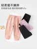 Calças térmicas para meninos e meninas, calças mágicas para uniforme escolar, leggings de bebê, calças de algodão para crianças, calças de outono para crianças de tamanho médio e grande, calças de fleece