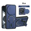 Compatible con Xiaomi Redmi Note 17 Pro, funda de teléfono con soporte de ventana deslizante versátil, cubierta protectora magnética para Redmi Note 15