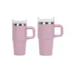 Amazon Stanley Taza para Coche de 20 oz Acero Inoxidable 304 Taza Térmica Multicolor Mini Taza de Hielo con Popote para Coche