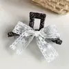 Pinza para el Cabello con Lazo de Encaje Floral Estilo Retro Francés, Pasador de Gama Alta y Elegante, Accesorio para el Cabello de Estilo Suave