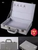 Maleta de Cuero Portátil para Transferencia de Propiedad, Caja para Pólizas de Seguro, Caja de Regalo para Juegos de Misterio y Asesinato, Caja de Llaves, Almacenamiento de Documentos y Contratos, Caja de Transferencia de Propiedad