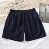 2022 Verano Nuevo Pantalones de Playa para Pareja Casual Color Puro Cinturón Pantalones de Red Pantalones Grandes Moda Shorts para Hombre