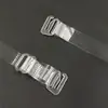 Alças de Ombro Transparentes, Alças de Sutiã Invisíveis, Alças Finas de Substituição Estendidas Antiderrapantes Sem Costura, Alças de Cristal de Sutiã de Alta Elasticidade com Fivelas de Ajuste