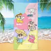 Toalha de Praia Microfibra Estilo Ins Transfronteiriça Desenho Animado Crayon Shin-Chan Toalha de Banho Impressão Digital Secagem Rápida Lado Duplo Fleece