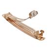 Accesorios para joyería Sisi 8.10cm pasador de cinco estrellas pinza automática fábrica de joyería DIY pinza de resorte dorada