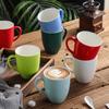 Taza de cerámica de color, taza de café, taza creativa de tambor de cintura, taza de cerámica con texto y logotipo personalizado
