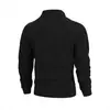 Venta Caliente Europea y Americana Otoño e Invierno Nuevo Vellón de Coral Cremallera Cuello Alto Suéter Sudadera para Hombre Color Sólido Simple Ropa Casual para Hombre