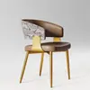 Silla de Comedor de Lujo Ligero Estilo Italiano con Respaldo, Adecuada para Comedores Domésticos, Silla con Respaldo Minimalista Moderno Nórdico, Taburete de Reunión para Hotel