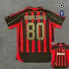 0607 retro AC Milán No. 22 Kaka camiseta de visitante Liga de Campeones Pirlo AC camiseta de fútbol de manga corta venta al por mayor transfronteriza