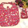 Spot atacado lindo padrão imprimível LOGO bolsa de compras de grande capacidade grande capacidade estilo floral bolsa de armazenamento francesa