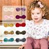 Pinzas para el pelo con lazo de pana de 10 colores para niños, Pinzas para el pelo de terciopelo para niñas de otoño e invierno, Accesorios para el pelo de bebé que no dañan el cabello, Al por mayor