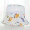 Chapéu de pescador infantil de verão em malha chapéu balde desenho animado fofo peixe pequeno chapéu de malha chapéu de tecido respirável com proteção solar