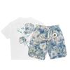 Traje informal de verano de nueva moda para hombre, de estilo europeo, ligero, de lujo, personalizado, estampado, atractivo, de manga corta, para hombre.