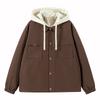 Abrigo para Hombre Transfronterizo Moda Primavera y Otoño para Hombre Holgado Casual Estilo Japonés con Capucha Chaqueta Falsa de Dos Piezas para Hombre
