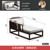 Nueva tumbona de madera maciza estilo chino, adecuada para apartamentos pequeños, salas de estar, balcones y como sillón reclinable individual para el ocio; también ideal para casas de huéspedes y como tumbona decorativa