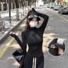 Chaqueta Deportiva de Yoga para Mujer, Corte Corto de Cintura Alta, Cárdigan Ajustado con Diseño de Hebilla para el Pulgar para Correr, Pilates y Fitness