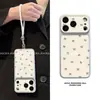 Funda para Teléfono Móvil Adecuada para Apple 17Promax con Correa, Nuevo Estilo Coreano para iPhone 15, Cubierta Completa, Lazo Femenino
