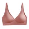 Ropa Interior Invisible de una Sola Pieza 3D Ultradelgada Sexy Sujetador para Dormir Push-up Sin Aros Fruta Profundo en V Versátil Transpirable Chaleco