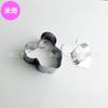 Círculo de Mousse de Aço Inoxidável de 3 polegadas Forma de Bolo Tiramisu Círculo de Bolo Urso amor flor de ameixa Mickey bola de arroz