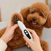 Recortador de pelo de patas y lijador de uñas para mascotas con luz, lijador de uñas para gatos y perros, recortador de pelo de patas, herramienta de limpieza, lijador de uñas para mascotas