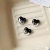 Cuentas acrílicas plateadas metálicas con forma de corazón y estrella sexy para abalorios DIY, accesorios de colgante para cadena de teléfono hechos a mano