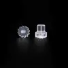 Balín Transparente Frisbee Tapón para el Oído de Plástico Engranaje OVNI Tapón para el Oído de Plástico Accesorios para Piercing de Oreja DIY Venta al por Mayor