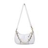 Bolso de Mano para Mujer Qiangshili de Cuero Genuino Estilo Bollo Plegado 2026 Verano Nuevo Estilo Europeo y Americano con Cadena para Hombro y Cruzado