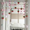 Cortina de puerta con dibujos animados para niños y niñas, divisoria para dormitorio, sala de estar, decoración del hogar, cortina colgante perforada, nuevo producto