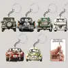 Nuevo producto transfronterizo: colgante acrílico con diseño de coche vintage, llavero, accesorio para mochila, decoración de boda para recién casados