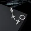 Brincos de Argola com Flor de Íris para Homens, Brincos Modernos e Versáteis para Mulheres, Elegantes e Simples, Luxo Leve, Acessórios de Alta Qualidade