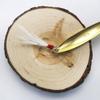 Señuelo Beizheng Luya Señuelo para Lubina Equipo de Pesca Cuchara Tipo Hoja de Sauce de Largo Alcance Plateado con Pluma Pieza de Corazón Rojo Lentejuelas 5G-40G