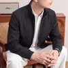Chaqueta impermeable, cortavientos y a prueba de golpes para hombre, modelo nuevo primavera/otoño 2026 para mediana edad y personas mayores, abrigo casual de negocios con cuello alto para hombre