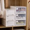 Caixa Organizadora de Gaveta para Roupas Íntimas com Divisórias, Caixa Organizadora Transparente para Mesa, Caixa Organizadora de Joias, Roupas Íntimas e Meias