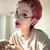 Armazón Retro Pequeño Ovalado Degradado Azul-Verde Gafas Armazón Gafas Planas Se Puede Equipar con Miopía de Prescripción Forma Cóncava para Mujer