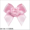 18 cores rosa 3 pontos borboleta 8D11AA Flor Yao Ming decoração artesanato caixa de presente decoração de roupas acessórios de cabelo borboleta nó manual