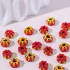 Corda de nó de lanterna tecida à mão com fio dourado enrolado no anel separador, corda de mão DIY, cordão de colar, acessórios, componentes de corda trançada para atacado
