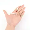 Novo Design Europeu e Americano 26 Letras Quadrado Cristal Zircônia Incrustado Pingente Cruz Fivela Ote Colar com Contas Elegante Elegante