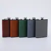Frasco Portátil de Aço Inoxidável 304 Modelo Novo Transfronteiriço para Uso ao Ar Livre, Garrafa de Vinho Pequena de Metal Plana 8oz, Atacado do Fabricante