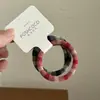 2 Piezas ~ Aro para Toalla Jacquard a Cuadros Bloque de Color Casual y Versátil, Goma para el Cabello que No Daña el Cabello Grueso, Diadema de Goma Fácil de Usar para Mujeres