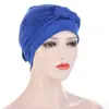 Amazon Sombrero Turbante Suave Trenzado Lateral Multicolor Gorro para Quimioterapia Nuevo Modelo Transfronterizo