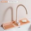 Tapete de drenagem de silicone torneira de cozinha à prova de respingos de água antiderrapante pia almofada de armazenamento washstand Copo almofada de sabão