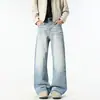 Fengshe Roupa Masculina / Nova Coleção Primavera 2026 Marca Americana de Moda High Street Estilo M Jeans Masculino Solto Ligeiramente Flare