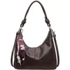 Bolsa 2026 Nuevo Bolso de Mano para el Trabajo Sensación Bajo el Brazo Lujo Ligero Otoño/Invierno Bufanda de Sarga para Mujer Gran Capacidad Versátil Hombro Único Cruzado